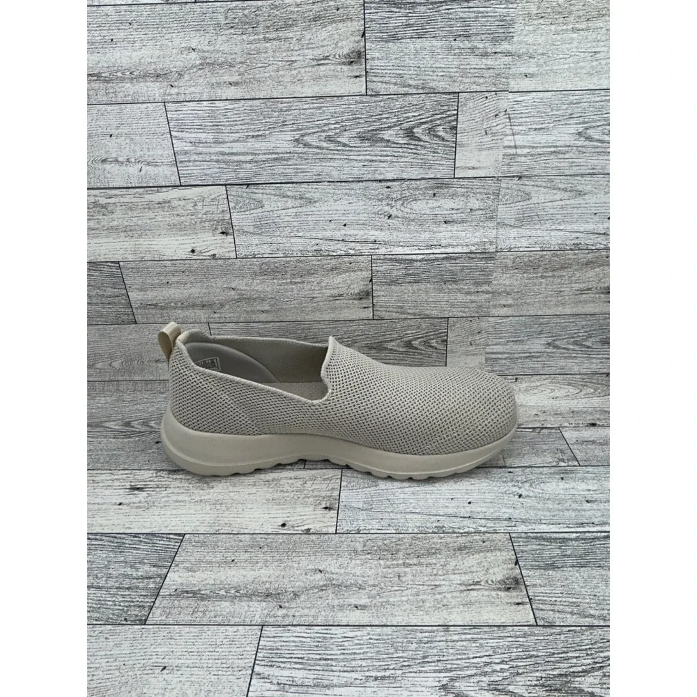 Skechers Go Walk Joy Women Sz 7 Taupe Mesh Slip On Walking Shoes 124187 TPE